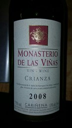 Crianza Monasterio De Las vinas 2008